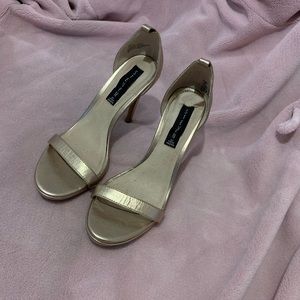 Gold Steve Madden Strappy Heel